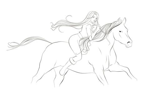 Riding -  Sketch by Ayhe.deviantart.com on @DeviantArt Pencil Drawings Of People, People Riding Horses, Horse Art Ideas, Ride Drawing, Drawings Of People, Woman Riding Horse, Fly Drawing, Horse Sketch, Water Drawing