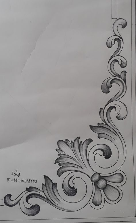 Wood Carving Drawing, Carving Designs Pattern, Filigree Outline, Decorative Drawing, Ukiran Jepara, Tre Kunst, Filigree Tattoo, Bond Paper Design, Ornament Drawing