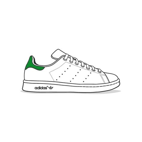 Nike Stickers, Sneaker Cleaning, Art App, Adidas Wallpapers, Pastel Sec, Art Apps, Shoes Drawing, Shoe Art, Adidas Samba