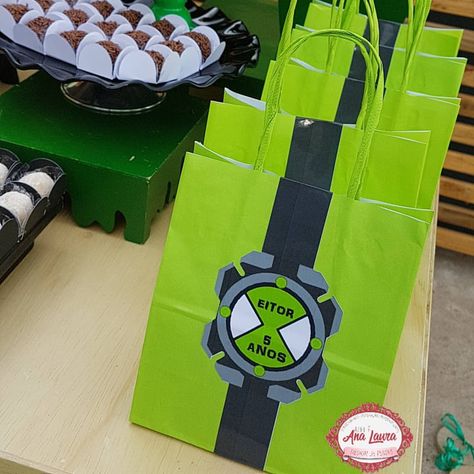 Diy Party Bags, Ben 10 Birthday Party, Ben 10 Party, Ben 10 Birthday, Golden Birthday, Party Activities, Ben 10, 1st Boy Birthday, Baby Party