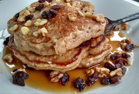 Oatmeal Cookie Pancakes - Cook'n with Mrs. G Oatmeal Cookie Pancakes, Cookie Pancakes, Oatmeal Cookie, All Purpose Flour, Pancakes And Waffles, Quick Cooking, Brunch Ideas, Cake Flour, Buttermilk