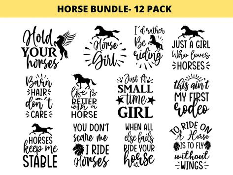 Horse Svg Bundle Horse Quotes Bundle Horses Svg Svg Bundle - Etsy Cute Horse Quotes, Horses Quotes, Horse Quote, Horse Quotes Funny, Horse Clipart, Quote Shirts, Horse Svg, Horse Sign, Scrapbooking Set