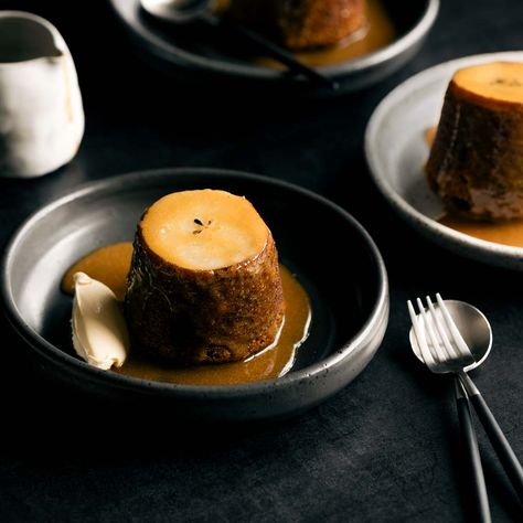 Sticky Date & Spiced Pear Puddings with Cognac Spiked Caramel Sauce | Delicious food, simple wholesome recipes & the occasional sweet treat | Gather & Feast