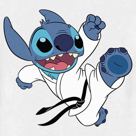 Ohana means family, and family means no tee gets left behind! Find the perfect style for your little one with this officially licensed Toddlers' Disney Lilo & Stitch Karate Alien Graphic T-Shirt! This fun design features the lovable Stitch wearing his Karate outfit and black belt while performing a front kick across the front. Celebrate a certain alien, otherwise known as Experiment 626 with new fabulous apparel from the incredible movie! Now the young ones can enjoy comfort and fashion at the same time with this unique toddlers' graphic tee design from Lilo & Stitch! The smallest family members are also the most stylish with this new toddlers' t-shirt that is perfect for every occasion! Featuring Stitch wearing his Karate outfit and black belt while performing a front kick across the fron Stitch Activities For Kids, Drawing Babies, Karate Outfit, Alien Graphic, Wave Drawing, Experiment 626, Lilo And Stitch Drawings, Trending Graphic Tees, Paw Patrol Pups