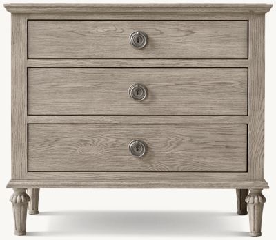 Maison nightstand | RH Fabric Panel Bed, Classic House Exterior, Bedside Tables Nightstands, Beautiful Flowers Garden, Main Bedroom, Welcome To The World, Classic House, Restoration Hardware, Bedroom Interior