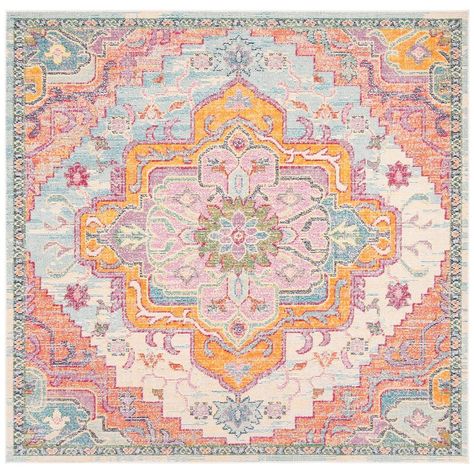 Boho Style Rugs, Office Area Rugs, Safavieh Rug, Square Area Rugs, Medallion Rug, Rug Direct, Crystal Collection, Vintage Bohemian, Distressed Rugs