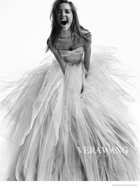 Vera Wang Bridal Gowns in Fall 2014 Ad Campaign | Fashion Gone Rogue Vera Wang, Editorial, White Dress, Skirt, White