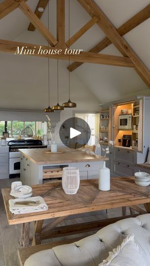 253K views · 42K reactions | Sunday mini tour ☕️ 🛌 🌼
.
Timings 
1 x 2 secs
1 x 1.5 secs
1 x 1.5secs
1 x 2 secs
1 x 2 secs
.
Details 
.
Kitchen : @howdensjoinery Elmbridge pebble non in frame 
Wall colour : Portland stone pale @littlegreenepaintcompany 
Bed : @thefrenchbedcompany 
Mirror : @williamwood 
Bathroom vanity : @holly_oak_house 
Feature stone wall : @denfindstone 
Outdoor table and bench set : @stillandbloomhome 
Stove : @jotulstoves 
.
Floor plans and virtual 3d walkthrough available 
.
https://storriesscottishsteadings.com/
.
Have a lovely chilled Sunday 
Marie 💖
.
#kitchendesign #kitchendecor #interiordesign #bedroomdecor #bathroom #bathroomdesign #outdoorliving #countryliving #hygge | Marie Storrie | storries.scottish.steadings · Original audio Portland Stone Pale, Feature Stone Wall, Outdoor Table And Bench, Summer Breakfast Recipes, Calculated Risk, Goal Ideas, Room 2023, Portland Stone, Table And Bench Set