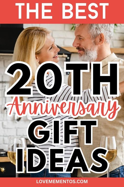 Your 20 Years Wedding Anniversary is coming up! Check out these thoughtful 20th Anniversary Gift Ideas that you can surprise your husband, wife or your favorite couples ! #20thanniversary #weddinganniversary #20yearsofmarriage 20th Anniversary Gift Ideas, 20 Year Anniversary Ideas, 20th Anniversary Ideas, 20 Year Anniversary Gifts, Surprise Your Husband, Anniversary Gift Ideas For Him, Anniversary Ideas For Him, Gift Ideas For Couples, 20th Wedding Anniversary Gifts