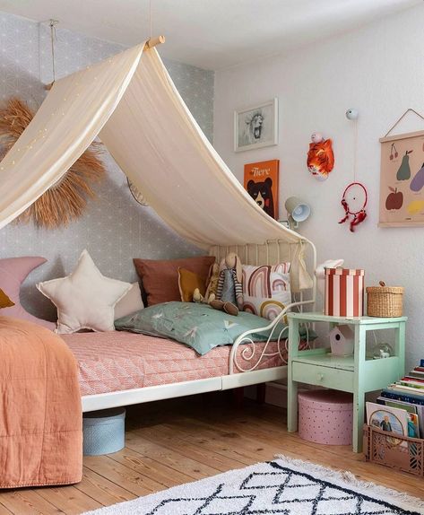 Big Girl Bedrooms, Kids Bedroom Inspiration, Kids Room Inspiration, Toddler Rooms, Let Me In, Toddler Bedrooms, Big Boy Room, Canopy Bed, Big Girl Rooms