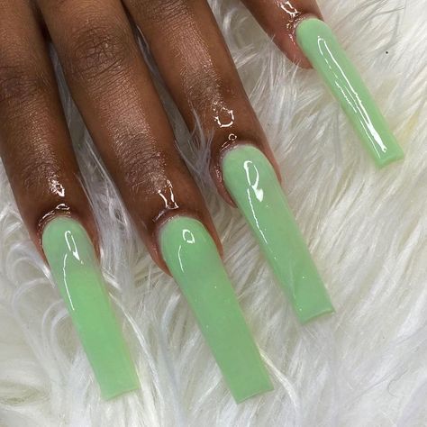 Sage Acrylic Nails, Sage Nails Acrylic, Sage Green Nails Design, Long Curved Acrylic Nails, Sage Green Nails Acrylic, Sage Green Acrylic Nails, Green Baddie Nails, Sage Nails, 21 Nails