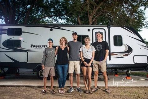 RV Tour with a Full Time Family of 5: Keystone Passport 2670BH Keystone Passport, Bunkhouse Travel Trailer, Rv Adventure, Keystone Rv, Rv Living Full Time, Full Time Travel, Rv Accessories, Rv Lifestyle, Family Of 5