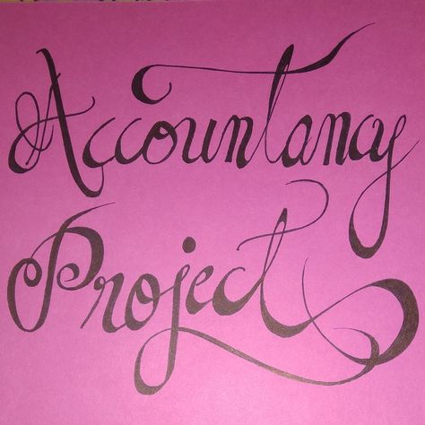 Accountancy project written in calligraphy Formative Assessment Calligraphy, Accounts Project File, Accounts Project File Cover Ideas, Accounts Project, Accountancy Project, Project File Cover Ideas, File Cover Ideas, Project File Cover, Different Emojis