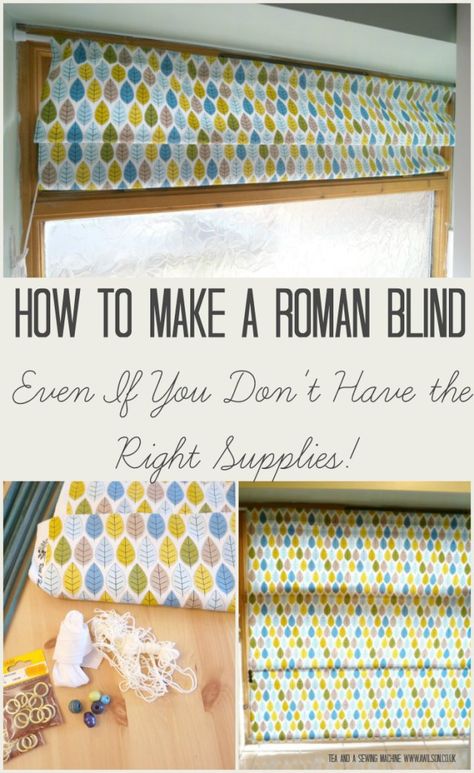 how to make a roman blind without right supplies 12 easy steps Make Roman Blinds, Roman Blinds Diy, Beachy Cottage, Roman Shade Tutorial, Sewing Curtains, How To Make A Roman Blind, Sewing Paterns, Sewing Tables, Diy Roman Shades