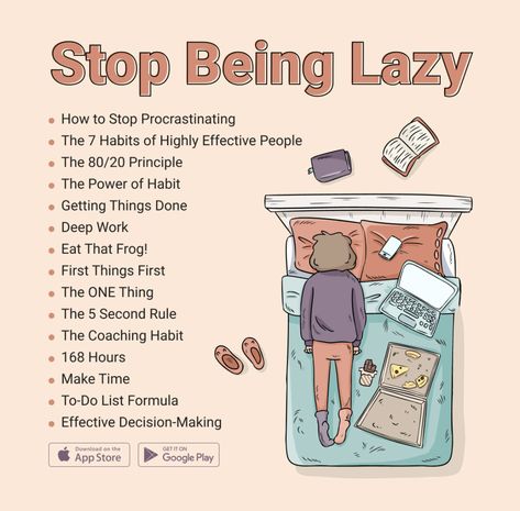 7 Laws To Beating Laziness, How To Stop Being Lazy, 80 20 Principle, Eat The Frog, Reverse Psychology, Stop Being Lazy, Being Lazy, Highly Effective People, Self Care Bullet Journal