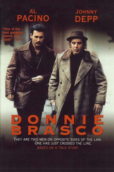 'Donnie Brasco' (1997) Donnie Brasco Movie, Donnie Brasco, Gangster Films, Gangster Movies, Patrick Swayze, Sweeney Todd, Worst Movies, John Travolta, Al Pacino