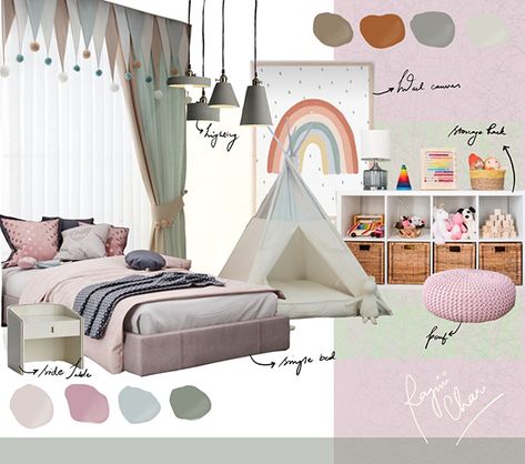 A mood board for kids room ✨ on Behance Teenage Room Designs, Monochrome Living, Monochrome Living Room, Kindergarten Interior, Mood Board Interior, Kids Room Interior Design, Kids Interior Design, Teenage Room