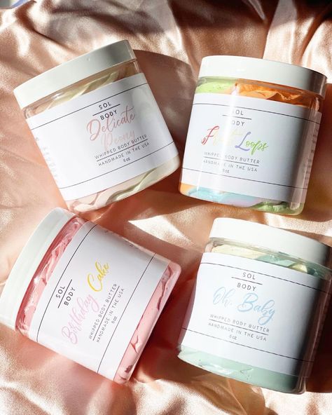 Labels For Body Butter, Body Butter Label Design Ideas, Whipped Body Butter Packaging Ideas, Body Butter Label Ideas, Body Scrub Design, Body Scrub Packaging Ideas, Body Butter Packaging Ideas, Body Butter Aesthetic, Body Butter Packaging