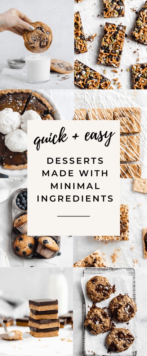 17 Easy Desserts with Few Ingredients - Broma Bakery Easy Pantry Dessert Recipes, Desserts To Make In Bulk, Cheap Homemade Desserts, Desserts From Pantry Staples, Quick Pantry Dessert, Pantry Ingredient Desserts, Easy Pantry Desserts, Pantry Desserts Quick, Bulk Baking Recipes