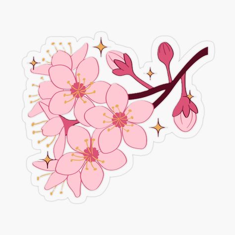 Get my art printed on awesome products. Support me at Redbubble #RBandME: https://www.redbubble.com/i/sticker/cerejeiras-sakura-by-Cinthya-cds/163218858.O9UDB?asc=u Tiny Stickers, Scrapbook Stickers Printable, Stickers Printable, Plastic Stickers, Coloring Pages To Print, Scrapbook Stickers, Printable Stickers, Sticker Design, My Art