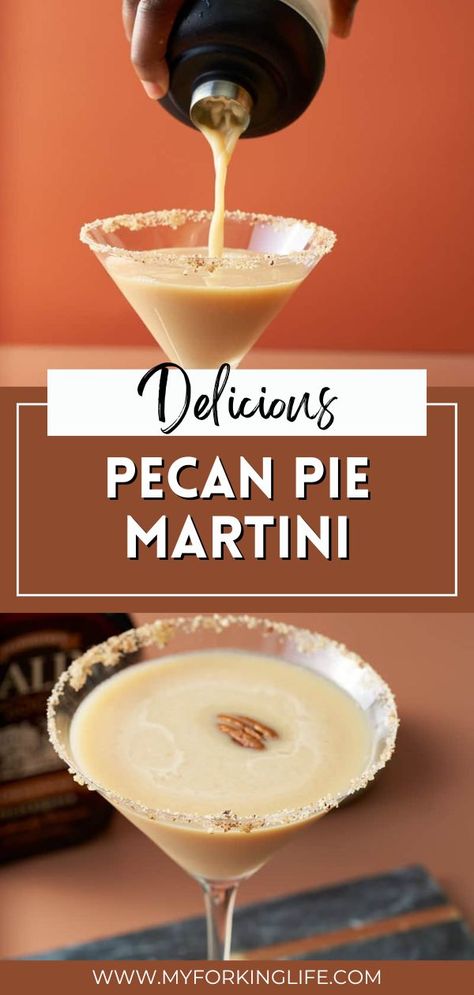 Savor the indulgence of a dessert in a drink with this Pecan Pie Martini. This cocktail recipe brings the warm, nutty flavors of pecan pie to a delightful beverage, making it the perfect treat for any occasion. Quick Dessert Recipes, Cocktail Syrups, Treating Yourself, Pie Flavors, Dessert For Two, Cold Desserts, Fruity Drinks, Desserts For A Crowd, Martini Recipes