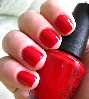 OPI Vodka and Caviar - best red polish everrrrrrrrrrrrrrr Have this and its my fav red! Opi Red Nail Polish Shades, Opi Red Nail Polish, Nail Paint Shades, Caviar Nails, Ten Nails, Makeup Nails Designs, Red Polish, Red Nail Polish, Simple Nail Art Designs