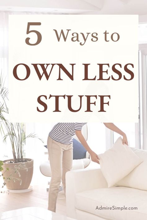 Learn how to own less stuff and embrace a minimalist lifestyle. Tips for becoming minimalist, simplifying your life, and decluttering your home. Owning fewer possessions and eliminating unnecessary commitments, habits, and schedules will create more physical and mental space for things that bring you joy. Minimize Your Life, Minimalist Hacks Simple Living, How To Become More Minimalist, How To Simplify Your Home, Things In My House That Just Make Sense, How To Live Simply, How To Simplify Your Life, How To Become A Minimalist, Japanese Minimalism Lifestyle