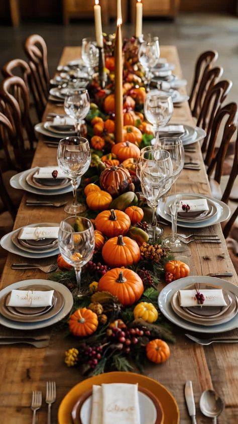 15 Cute Thanksgiving Table Decoration Ideas Friendsgiving Table Setting, Thanksgiving Table Setup, Fall Hosting, Modern Thanksgiving Table, Thanksgiving Table Settings Diy, Simple Thanksgiving Table Decor, Thanksgiving Table Decoration, Easy Thanksgiving Table Decor, Thanksgiving Dinner Table Decorations