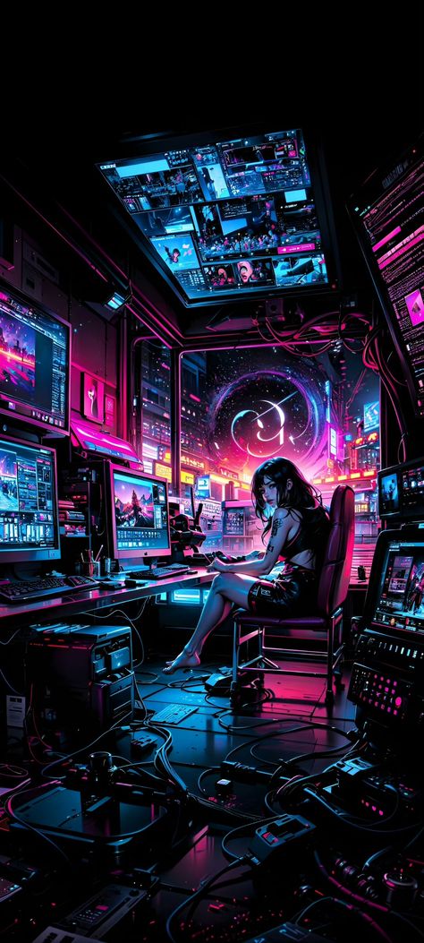 Cyberpunk Video Game, Cyberpunk Netrunner Aesthetic, Cyberpunk Grafitti, Computer Technology Wallpaper, Modern Technology Aesthetic, Cyberpunk Iphone Wallpaper, Cyberpunk Phone Wallpaper, Cyberpunk Netrunner, Cyberpunk Neon City