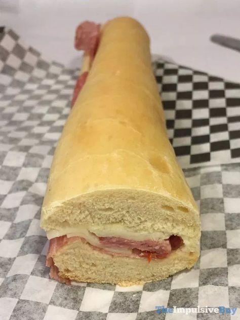 Jimmy John's Frenchie “Frenchie” Baguette sandwich contains salami, capicola, provolone, and salted butter Jimmy Johns Bread Recipe, Jimmy Johns Bread, Filled Bread, Butter Burgers, Baguette Sandwich, Tea Time Treats, Cool Foods, Jimmy Johns, Sub Sandwiches