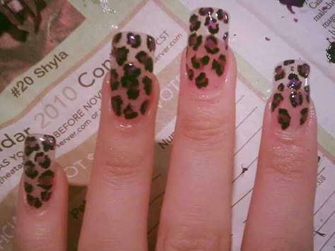 Clear Nails with Purple Cheetah Print.. Clear Leopard Nails, Clear Cheetah Nails, Purple Cheetah Print Nails, Y2k Cheetah Print Nails, Cheetah Print Nails, Nail Piercing, Cheetah Nails, Punk Nails, Her Nails