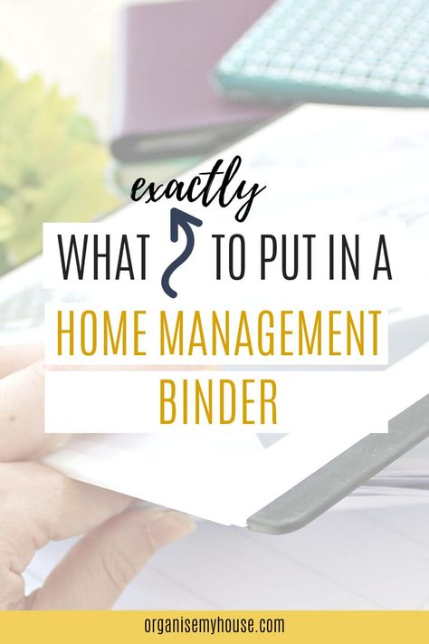 Contents of a Home Management Binder - So you can create your own Family Notebook Household Information Binder, Home Management Binder Categories, Binder Categories, Life Management Binder, Family Notebook, Life Organization Binder, Planer Organisation, Home Organization Binders, Household Notebook