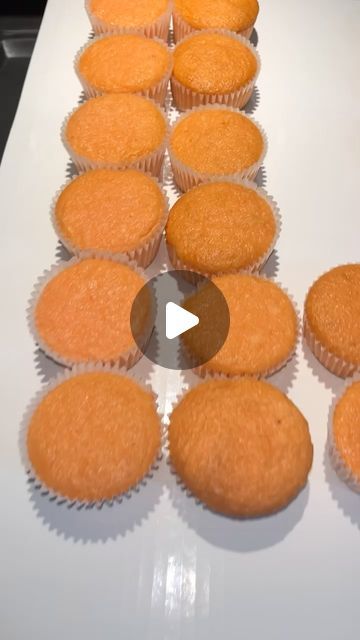 Staceyssweets on Instagram: "Blippi theme Cupcakes Cake Number “4” #fyp" 4 Cupcake Cake Number, Number 4 Cupcake Cake, 4 Cupcake Cake, Cake Number, Theme Cupcakes, Pink Cafe, Small Lounge, Number Cakes, Themed Cupcakes