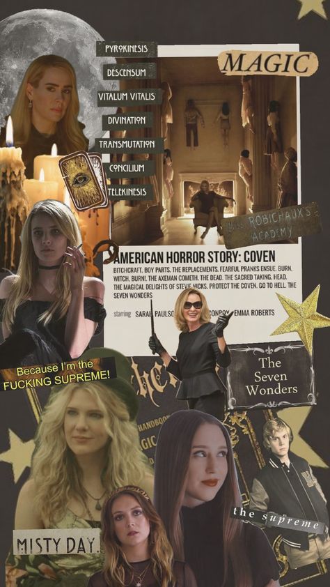 #ahscoven #americanhorrorstory #coven #witch #fanart #collage #fyp #viral Aha Coven, Witch Fanart, Ahs Coven, Coven, American Horror Story, Witch, Fan Art, Collage, Pins