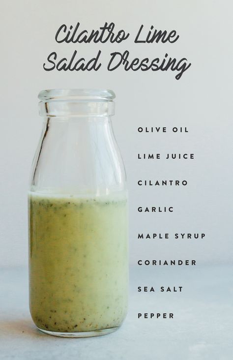 Salad Dressing With Olive Oil, Cilantro Lime Salad Dressing, Dressing With Olive Oil, Cilantro Lime Salad, Lime Salad Dressing, Lime Salad, Homemade Salad Dressing Healthy, Salad Dressing Recipe, Salad Salad