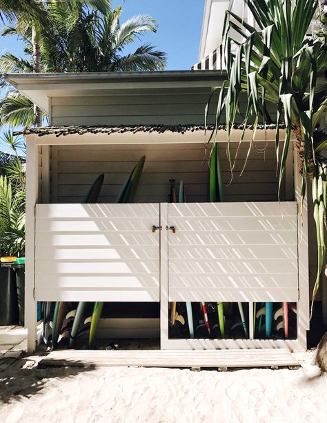 The Atlantic Byron Bay: Lifestyle Hotel Review Beach Storage, The Atlantic Byron Bay, Surfboard Storage, Beach House Tour, Vacation Hotel, Surf House, Surf Shack, Beach Shack, Beach Cottage Decor