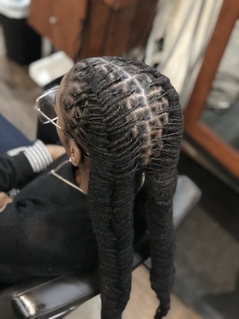 Locs Fishtail Braid, Fishtail Locs, Fish Tail Locs, Fishtail Braid Locs, Fishtail Braid On Locs, Fishtail Loc Styles, Loc Fishtail Braid, Mermaid Wig With Locs, Fishtail Ponytail