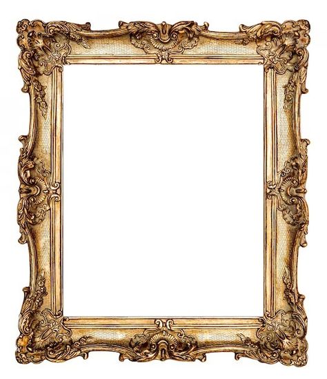 Ancien cadre Picture Frame Aesthetic, Vintage Borders And Frames, Vintage Frame Png, Picture Frame Template, Ornate Picture Frames, Vintage Photo Frames, Draw Shapes, Antique Portraits, Vintage Borders