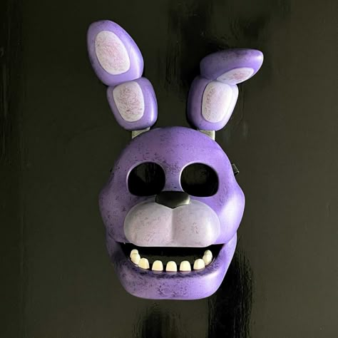 Bonnie Mask (FNAF / Five Nights At Freddy’s) Bonnie Cosplay, Bonnie Costume, Freddy Mask, Alice Halloween, Marvel Diy, Foam Costume, Rabbit Season, Fnaf Costume, Fnaf Crafts