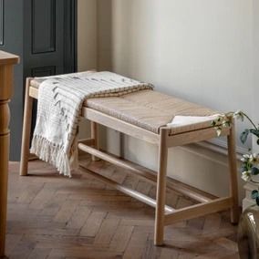 Special Buys | Dunelm Narrow Entryway Bench, Rope Bench, Dining Bench With Storage, Wooden Dining Bench, Modern Contemporary Dining, Hallway Bench, Wood Storage Bench, Farmhouse Look, Traditional Farmhouse