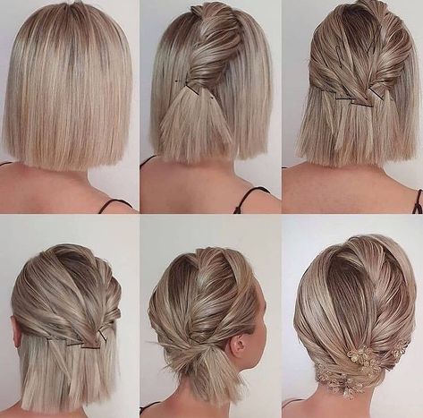 Short Hair Up, Super Short Hair, Bridesmaid Hair Down, Homecoming Hair Down, Bridesmaid Hair Short, Summer Hairstyles For Medium Hair, Hair Brushes, Bridesmaid Hair Updo, Curly Hair Inspiration