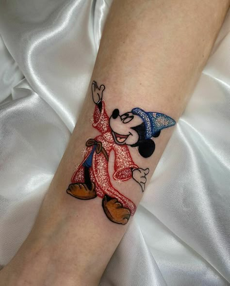 Disney Glitter Tattoo, Glitter Style Tattoo, Glitter Tattoos Real, Willow Tattoos, Fantasia Tattoo, Disney Tattoos Unique, Glitter Tattoo Ideas, Most Unique Tattoos, Tattoos With Mom