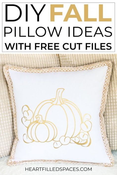 Fall Pillow, Pillow Ideas, Fall Throw Pillows, Fall Pillow Cover, Diy Arrangements, Fall Craft, Fall Inspiration, Fall Pillows, Free Cut Files