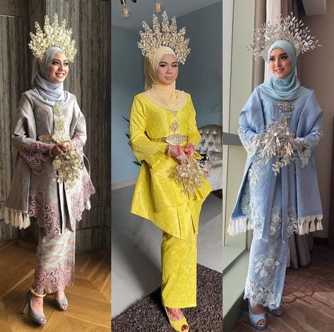 Baju songket melayu gaya klasik Busana Tradisional Melayu, Baju Sanding Songket Dress Wedding, Tradisional Melayu Wedding, Melayu Klasik Outfit, Melayu Klasik Wedding, Kebaya Songket Wedding, Baju Sanding Wedding, Klasik Melayu Wedding, Pelamin Klasik Tradisional Melayu