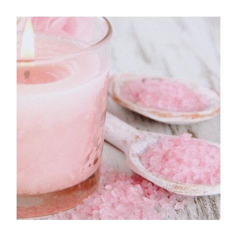 Pink Spa Aesthetic, Pink Bubble Bath, Peach Whiskey, Bath Crystals, Blush Decor, Crystal Bath, Pink Baths, The Melody, Spa Design