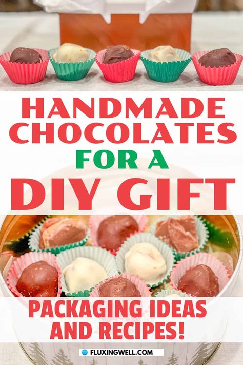 Handmade Chocolates for a DIY Gift: Packaging Ideas and Recipes handmade chocolates in a box How To Package Chocolate Covered Strawberries, Homemade Box Of Chocolates, Candy Gift Box Ideas Diy, Chocolate Box Packaging Ideas, Chocolates Gift, Diy Chocolate Gift, Chocolate Covered Espresso Beans, Truffle Gift, Chocolate Diy