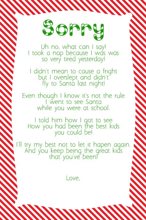 Tales of a Disorganized Mom: For the other disorganized moms out there who forgot to move the Elf last night! Elf On The Shelf Read Me A Book, Forgot To Move Elf On The Shelf Ideas, Elf On The Shelf Rules, Elf On The Shelf Letter, Elf On Shelf Letter, Kindness Elves, Elf Letters, Elf Kit, Elf Magic