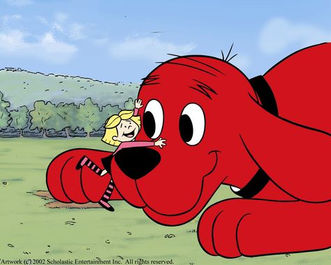 Nobody loves Clifford as much as Emily Elizabeth! Clifford Puppy Days, Clifford The Big Red Dog, Puppy Coloring Pages, Dog Movies, Puppy Day, Form Voltron, Dog Coloring Page, Pbs Kids, Red Dog