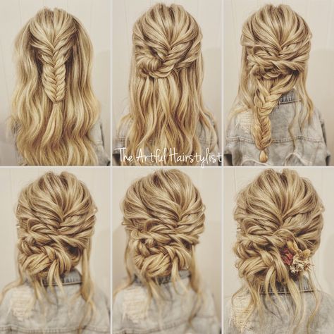 Bohemian Braid Tutorial, Gala Hairstyles, Bohemian Updo, Boho Hair Tutorial, Hair Extensions Tutorial, Nice Hairstyles, Lisa Hair, Boho Updo, Work Hair