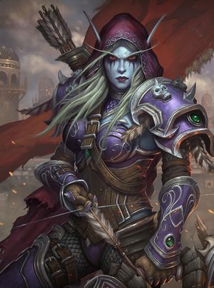 Lady Sylvanas, Banshee Queen, World Of Warcraft Characters, Sylvanas Windrunner, Warcraft Characters, Lich King, Warcraft Art, Heroes Of The Storm, Dark Elf